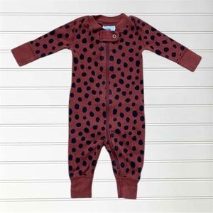 HANNA ANDERSSON VGUC 100% Organic Cotton Polka Dot Animal Print Pajamas